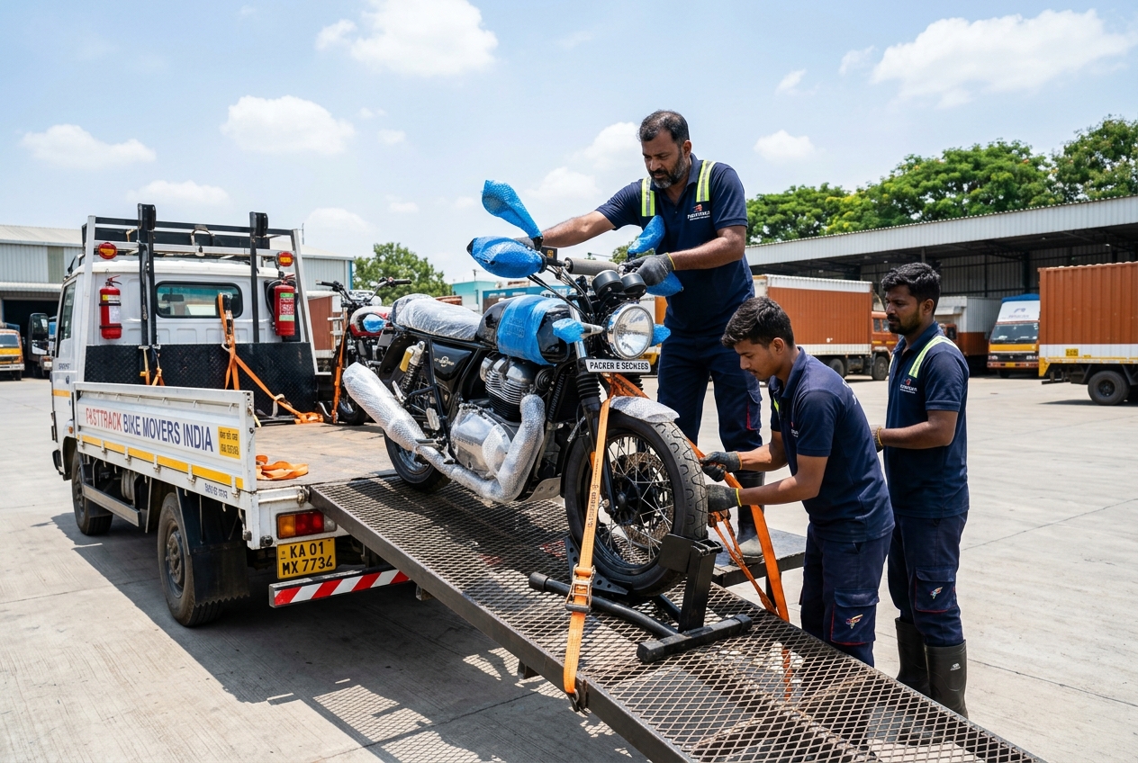 Bike Shifting service by our packers and movers team